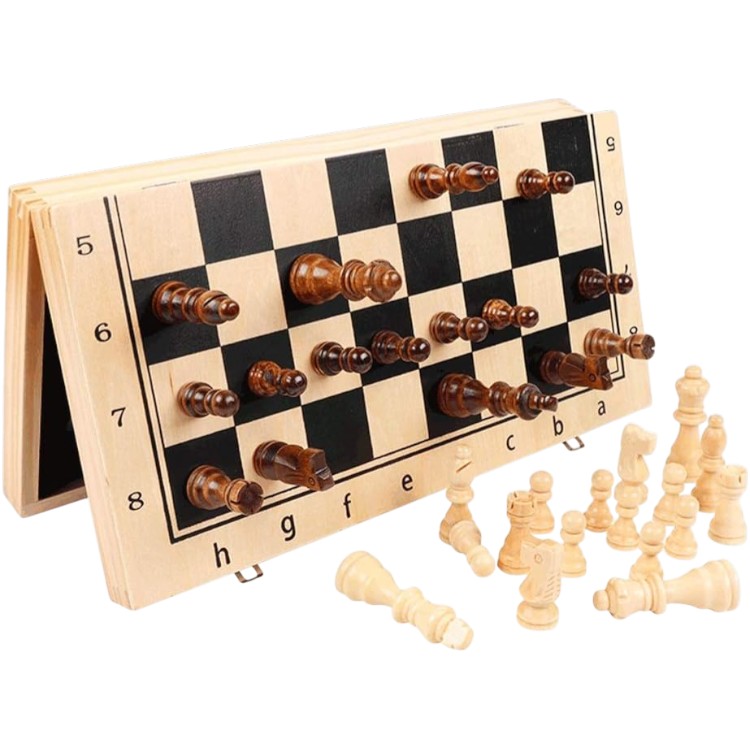 Folding Magnetic Wooden Chess