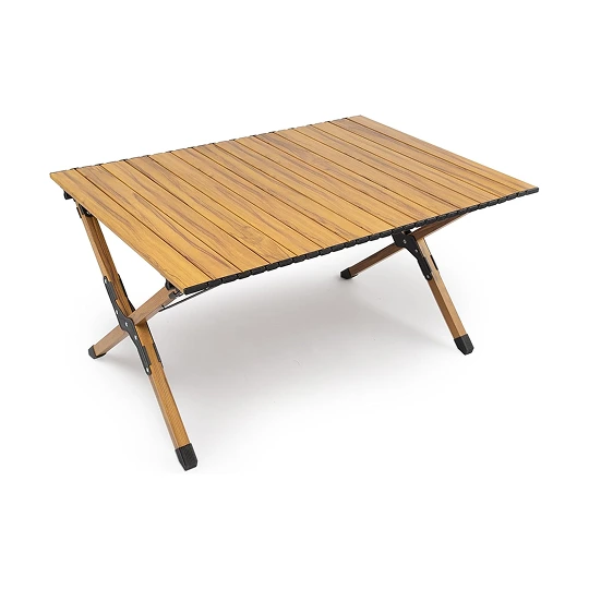 Wood‑Look Folding Camping Table