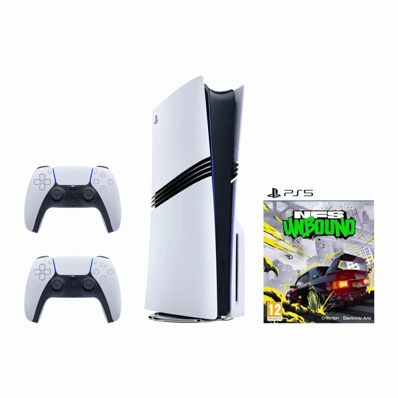 OPEN BOX PS5 SLIM Disk Edition EU 2 Controllers + NFS UNBOUND