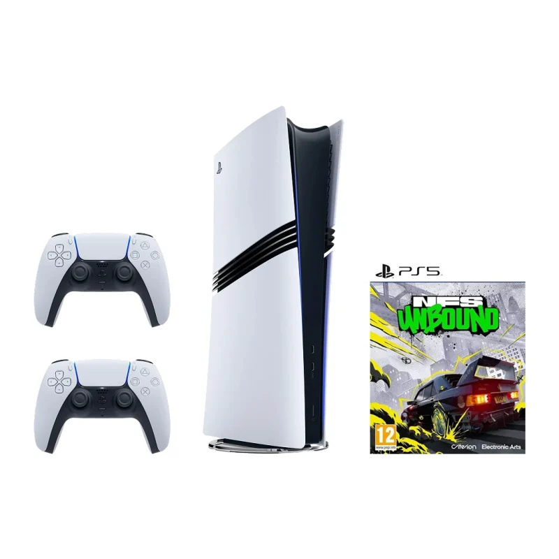 OPEN BOX PS5 SLIM 2 Controllers + NFS UNBOUND